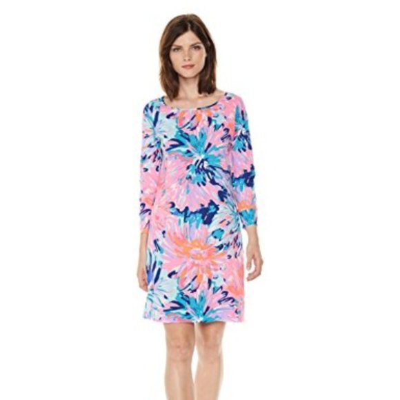Lilly Pulitzer MARLOWE Multi Off T-shirt Dress XXS - Picture 2 of 13